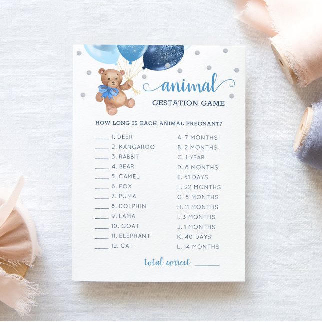 Carte de Baby shower de la manifestation de l'ours (Créateur téléchargé)