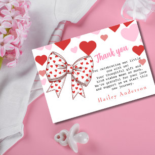 Carte de Baby shower de Merci un peu amoureux