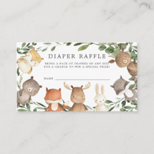 Carte de Baby shower de rousseur Woodland Friends