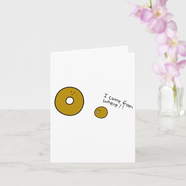 Carte de Baby shower en noisette blanche (Orchidée)