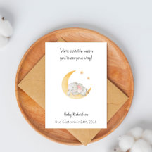 Carte de Baby Shower "Over The Moon"