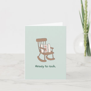 Carte de Baby shower prête à rocher