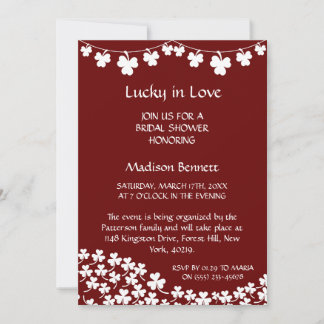 Carte de BABYShower Saint-Patrick Chanceux en Amou