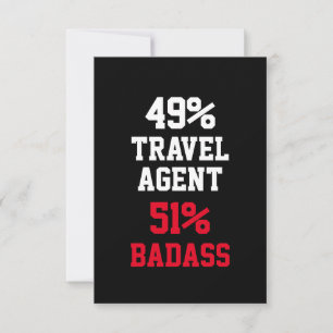 Carte de Badass d'agent de voyage