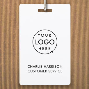 Carte de badge d'identification d'entreprise avec 