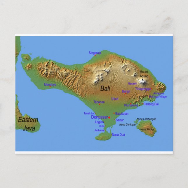 Carte de Bali Holliday (Devant)