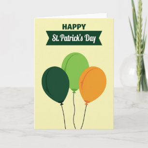 Carte de ballons de la Saint-Patrick