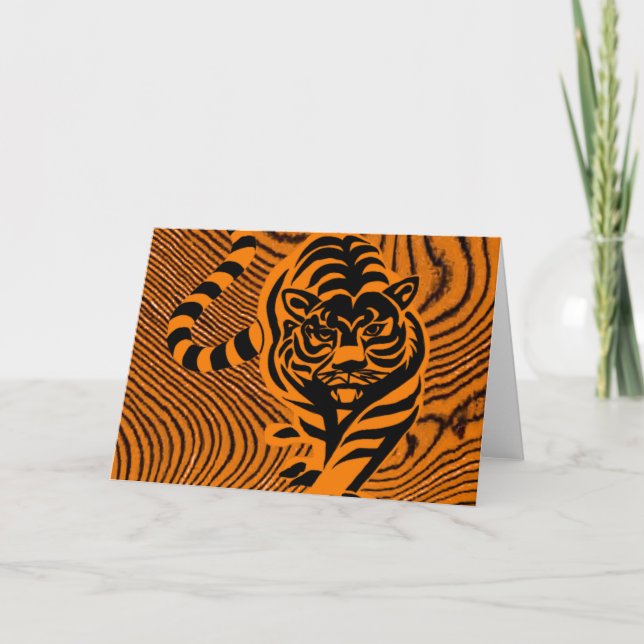 carte de bande de tigres (Devant)