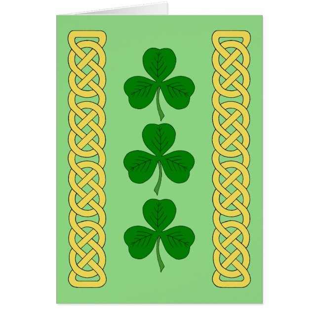 Carte de bandes trio et réseau shamrock (Devant)