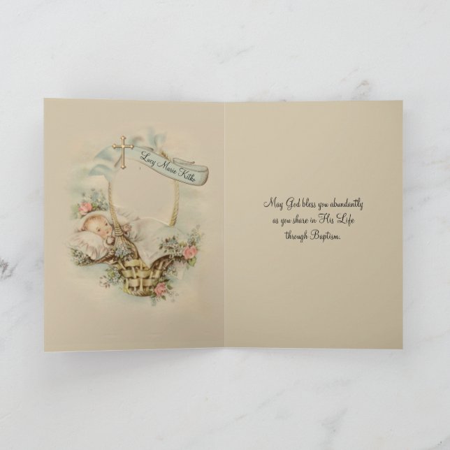 Carte de baptême Kitko (Intérieur)