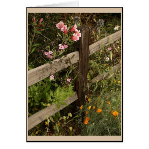 Carte de barrière de jardin