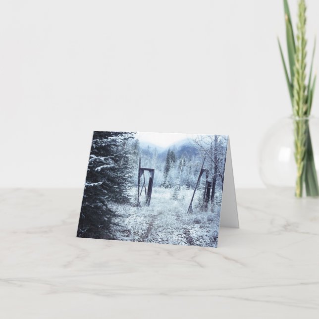 carte de barrière d'hiver (Devant)