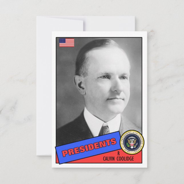 Carte de base-ball Calvin Coolidge (Devant)