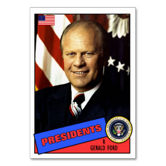 Carte de base-ball Gerald Ford