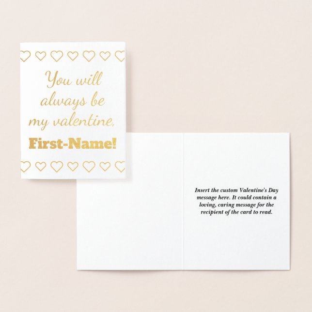Carte de base et personnalisable Valentine's Day C (Affichage)