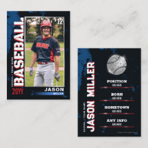 Carte de baseball, Carte de joueur de baseball dra