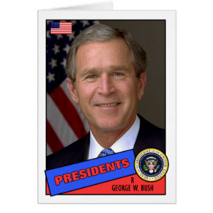 Carte de baseball George W. Bush