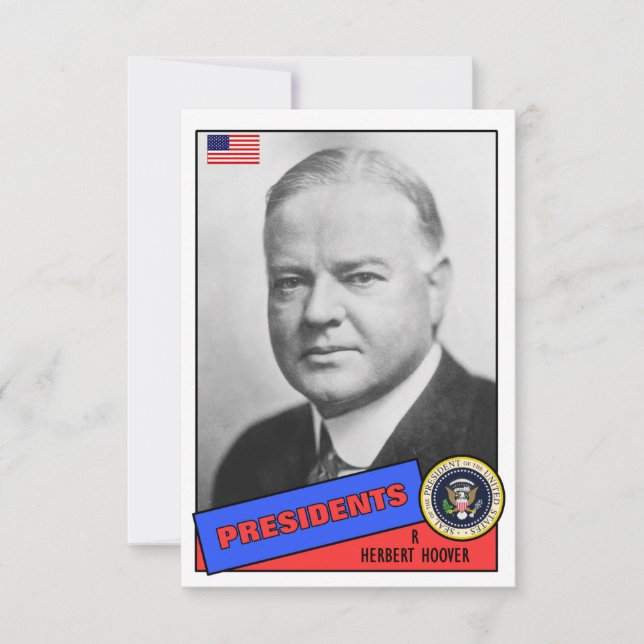 Carte de baseball Herbert Hoover (Devant)
