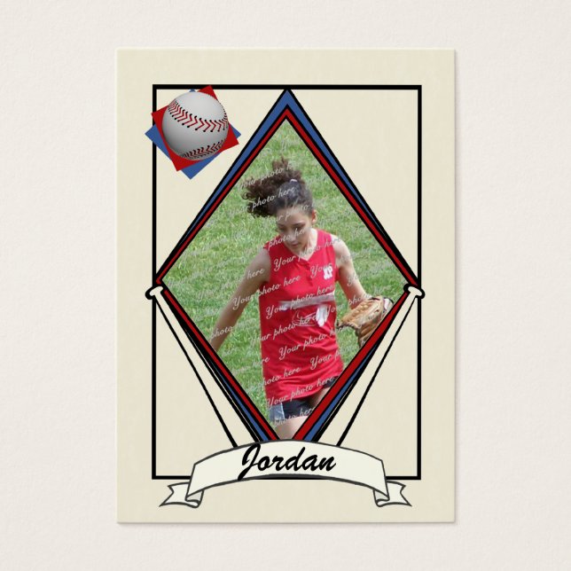 Carte de baseball Merci Favoriser (Devant)