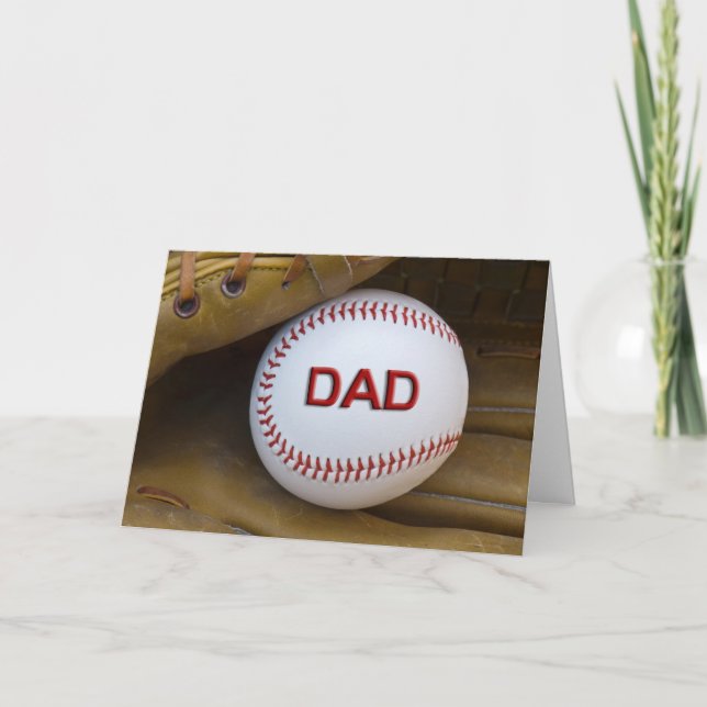 Carte de baseball pour papa (Devant)