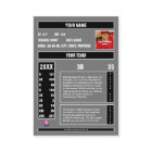 Carte de baseball - Statistiques personnalisées - 