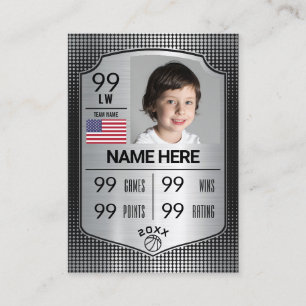 Carte de baseball Stats Shield Card Basketball