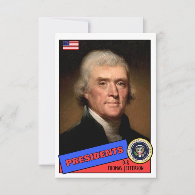 Carte de baseball Thomas Jefferson (Devant)