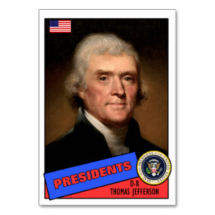 Carte de baseball Thomas Jefferson