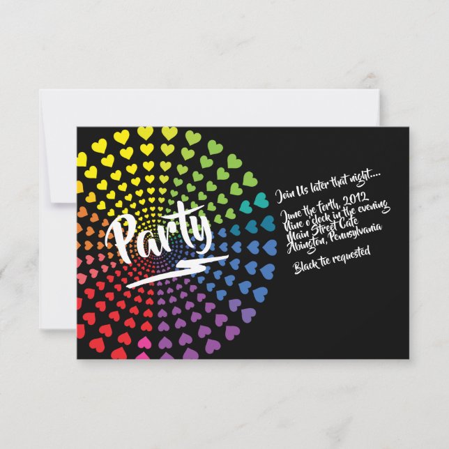 Carte de Bat mitzvah de la partie COEURS DE PLANCH (Devant)