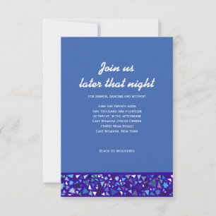 Carte de Bat mitzvah de réception STAR WALL Bar