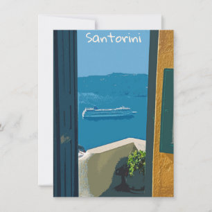 Carte de bateau de croisière Santorini, Grèce