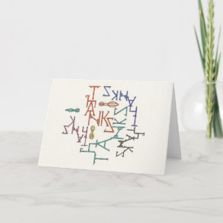 Carte de beaucoup de mercis