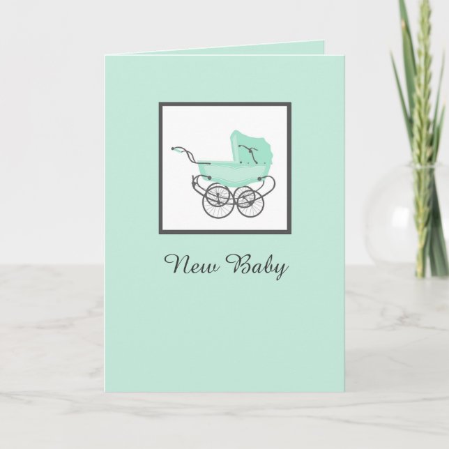 Carte de bébé congratulée (Devant)