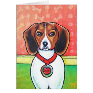 Carte de bébé de beagle