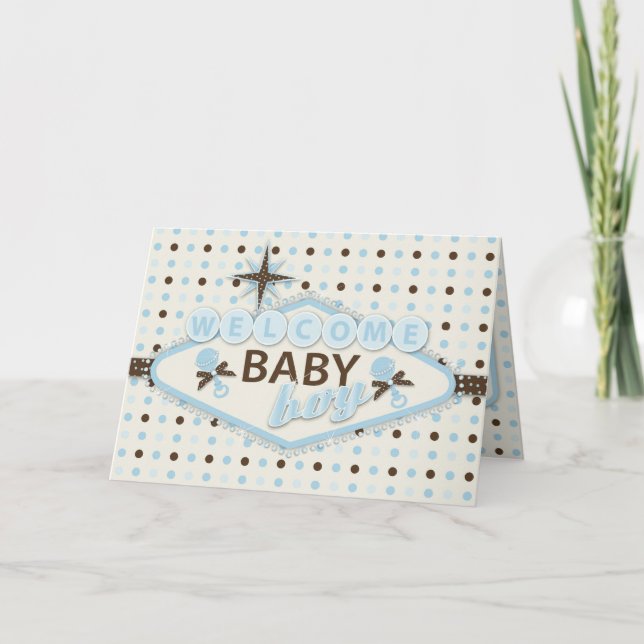 Carte de bébé de Vegas (Devant)