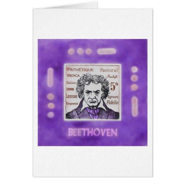 Carte de BEETHOVEN (Devant)