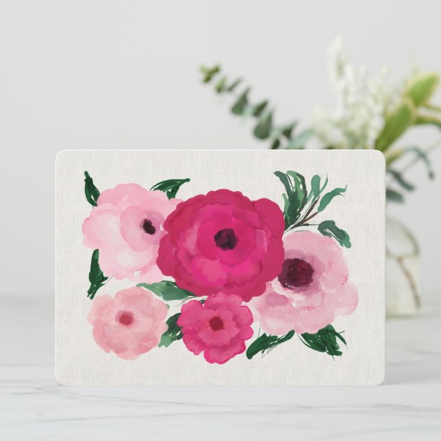 Carte De Belles Roses Roses Roses Roses Roses Toutes Occ (Debout devant)