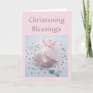 Carte de bénédiction Christening Godgirl