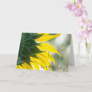 Carte de Bénédiction d'anniversaire de tournesol