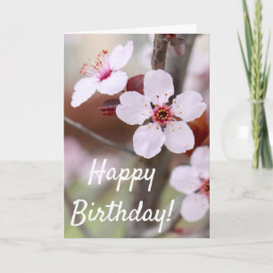 Carte de Bénédiction d'anniversaire des fleurs de 