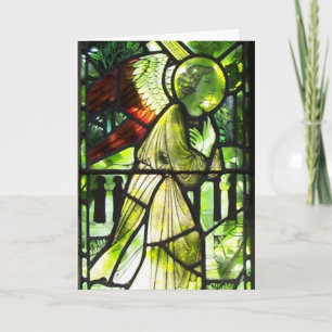 Carte de Bénédiction de Noël Angel en verre tendu