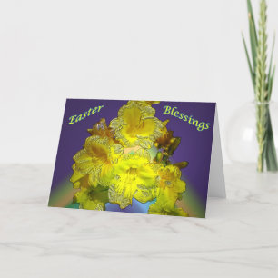 Carte de Bénédiction de Pâques Little Yellow Lilli