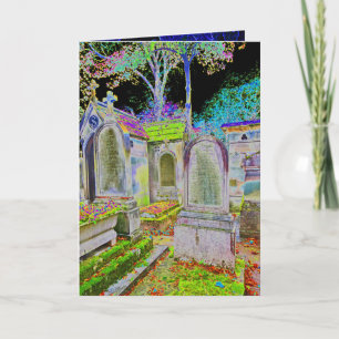 Carte de bénédiction de protection de cimetière