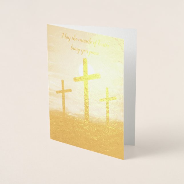 Carte de Bénédiction du miracle de Pâques (Devant)