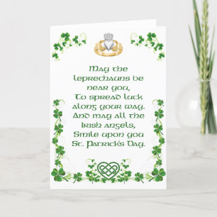 Carte de Bénédiction irlandaise de l'Irlande Optio