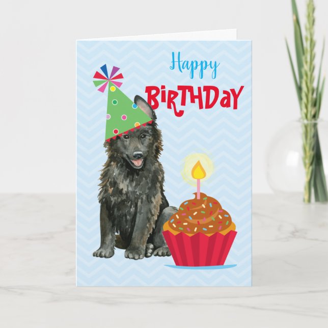 Carte de berger belge Cupcake (Devant)