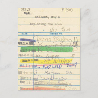 Carte de bibliothèque 3503 explorant la lune