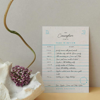 Carte de bibliothèque Bilan annuel de l'année Cart