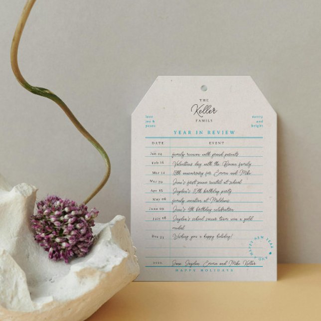 Carte de bibliothèque Bilan annuel Fête de fin d'a (Créateur téléchargé)