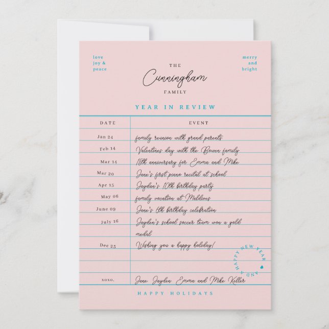 Carte de bibliothèque de l'année en revue Flat car (Devant)